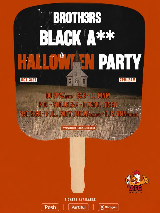 DENVER’S BLACKEST HALLOWEEN PARTY! IS FINALLY HERE!