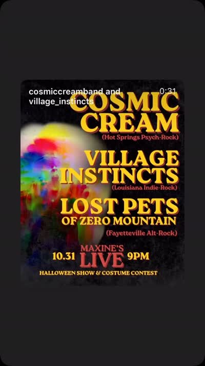 Cosmic Cream & Village Instincts Live at Maxine's