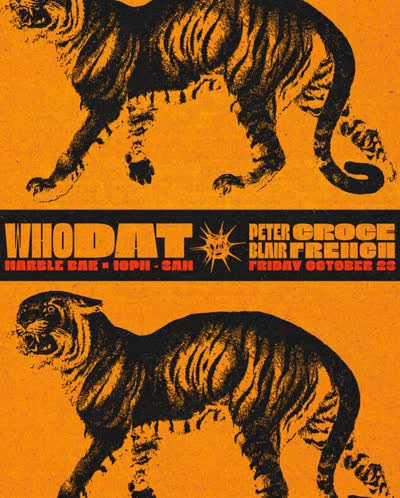 FRIDAY, 10/23 @whodat_detroit with @petercroce_rsd and @blairfrenchmusic
