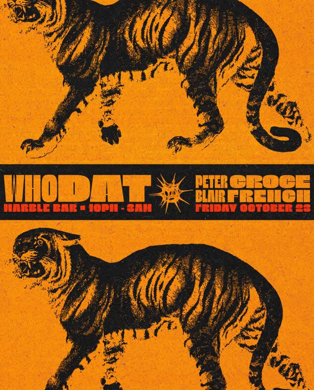 FRIDAY, 10/23 @whodat_detroit with @petercroce_rsd and @blairfrenchmusic