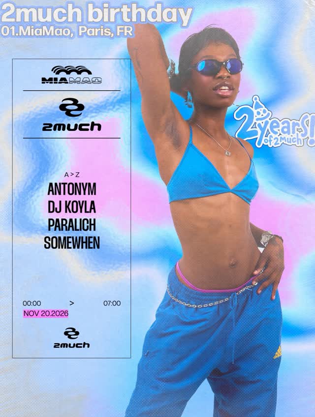 PARIS ! 2MUCH AT MIA MAO ON NOVEMBER 20