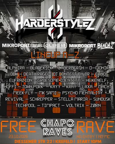 HARDERSTYLEZ PRESENTS 3 AREAS MADNESS FEAT @chaporaves AND DBK BDAY BASH