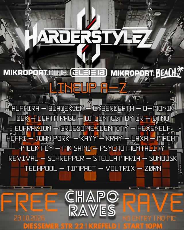 HARDERSTYLEZ PRESENTS 3 AREAS MADNESS FEAT @chaporaves AND DBK BDAY BASH