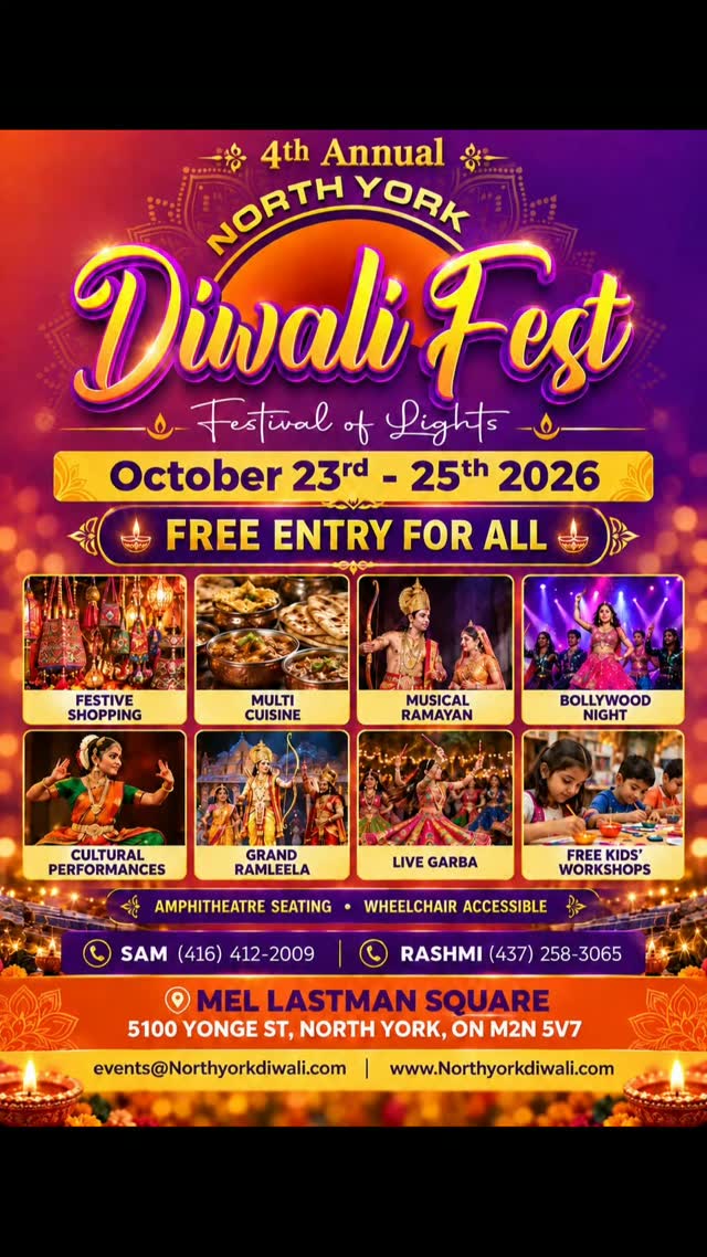 4th Annual North York Diwali Fest