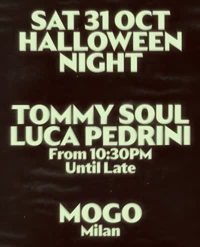 Halloween DJ Set by @tommysouldj and @lucapedrini__