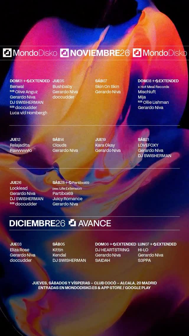 CONCURSO NOVIEMBRE + AVANCE DICIEMBRE EN COCÓ / INFINITE MONDO LOVE