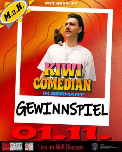 KIWI COMEDIAN IN GERMANY - English Stand up in Gießen