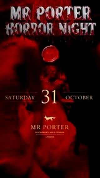 Halloween dinner at MR PORTER London. Immersive entertainment, live DJs and a haunted feast.