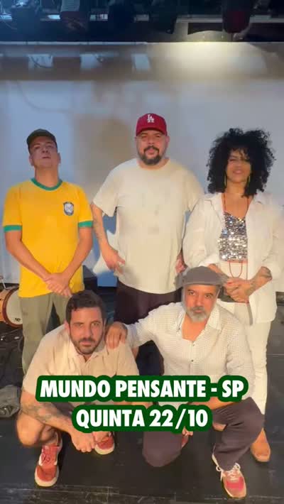 Recado especial pra galera de SP hein! Quinta-feira, dia 22, o Fino Coletivo chega com tudo no Mundo Pensante, no Bixiga!