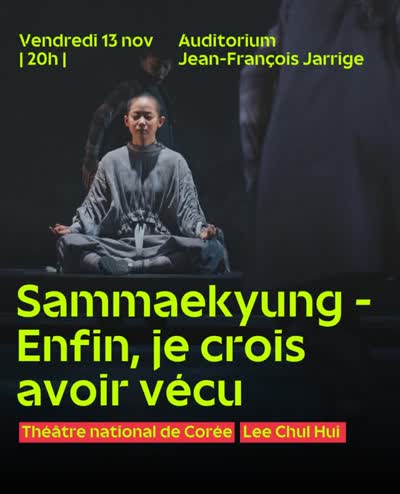 Sammaekyung – Enfin, je crois avoir vécu