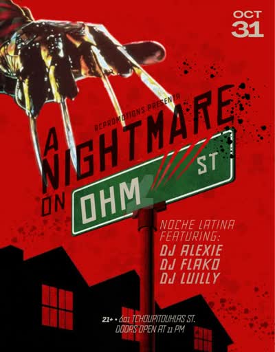 A Nightmare on OHM St - Noche Latina