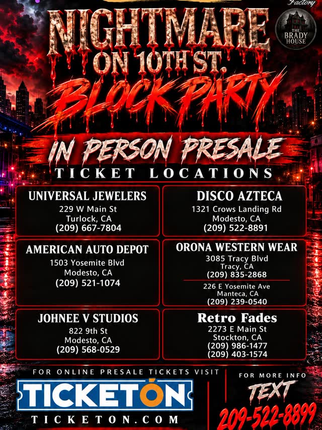 HALLOWEEN BLOCK PARTY UNDER THE STARS