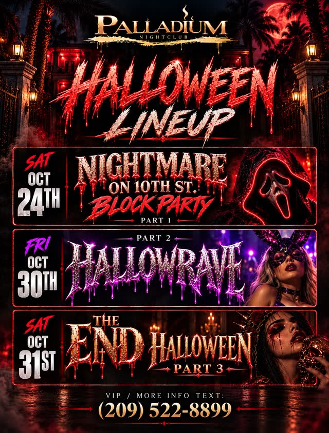 Palladium Nightclub Halloween Lineup