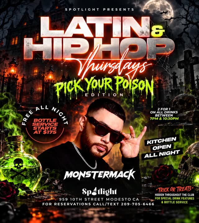 LATIN & HIPHOP THURSDAYS 🩸 Pick Your Poison Edition 🩸