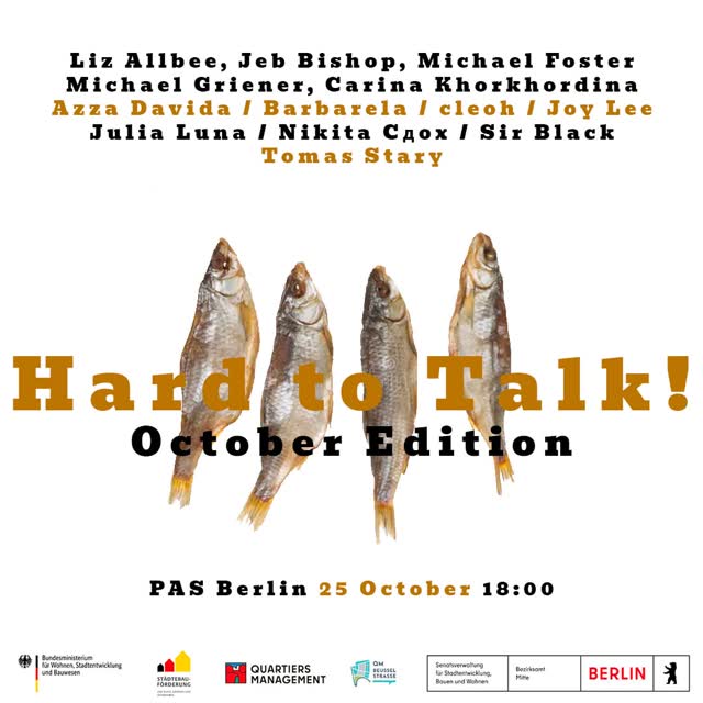 Hard to Talk! October edition