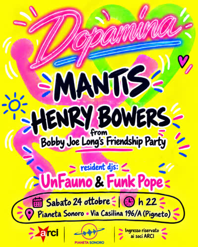 Dopamina party at Pianeta Sonoro