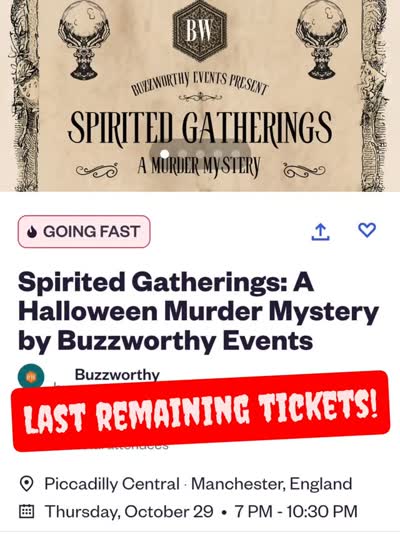 Spirited Gatherings: A Halloween Murder Mystery