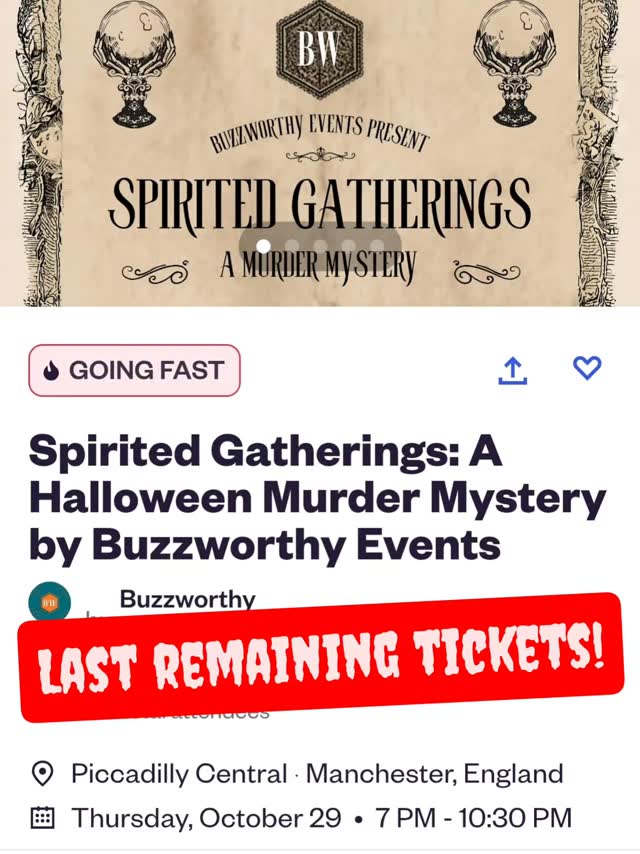 Spirited Gatherings: A Halloween Murder Mystery