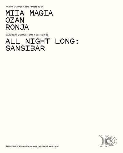 Friday October 23rd / Saturday October 24th Live Event