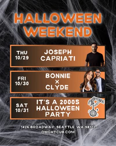 Halloween weekend is ours 🎃💥