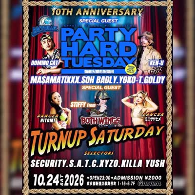 TURN UP SATURDAY -10TH ANNIVERSARY-