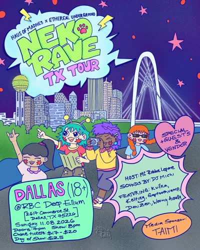 Neko Rave comes to Dallas at RBC