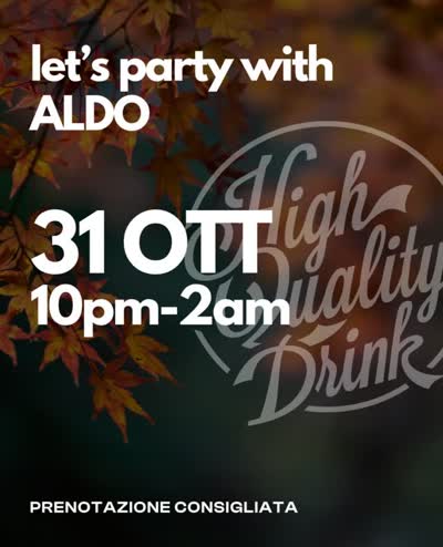 let's party with ALDO