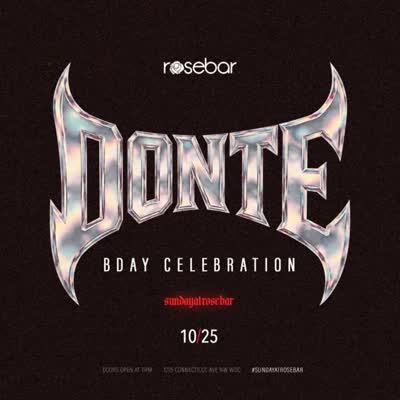 Birthday going up at @rosebardc Sunday 10/25!!!!! Roll the cameras because this is going to be a movie!!!