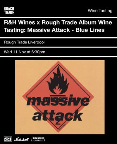 Wine x Listening event: Massive Attack’s ‘Blue Lines’