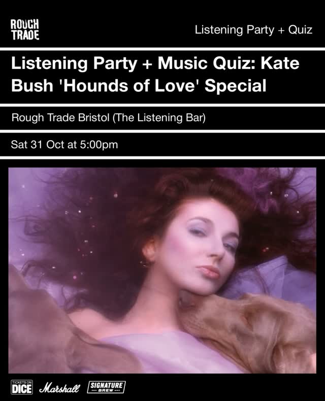 Listening Party + Music Quiz: Kate Bush 'Hounds of Love' Special