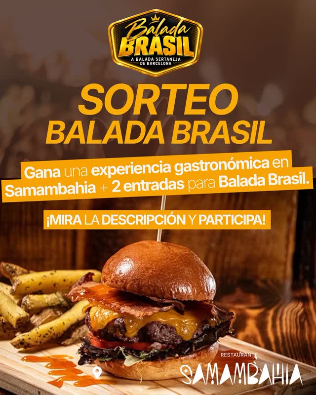 SORTEIO BALADA BRASIL + SAMAMBAHIA!
