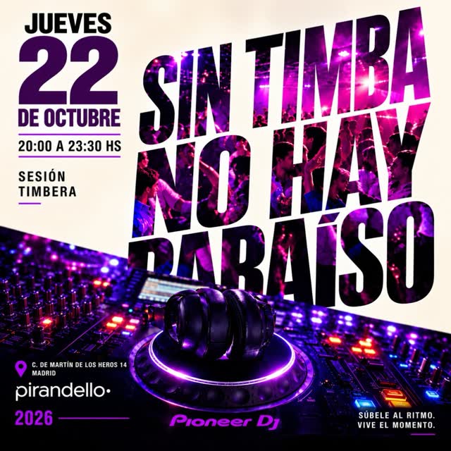 SIN TIMBA NO HAY PARAÍSO - SESIÓN TIMBERA