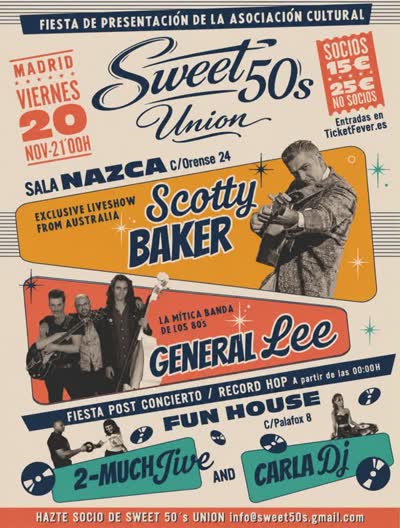 @scottybakerrockabilly + @general_lee_rockabilly en concierto