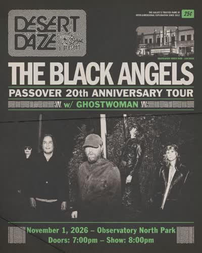 20 YEARS OF PASSOVER! THE BLACK ANGELS + GHOSTWOMAN