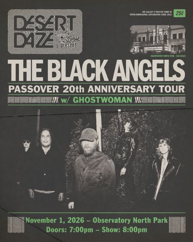 20 YEARS OF PASSOVER! THE BLACK ANGELS + GHOSTWOMAN