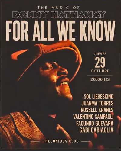 FOR ALL WE KNOW THE MUSIC OF DONNY HATHAWAY