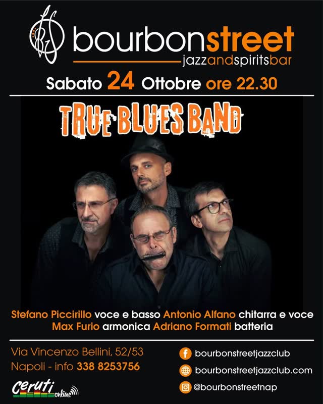 Sabato 24 Ottobre LIVE❕ @true_blues_band 🎶