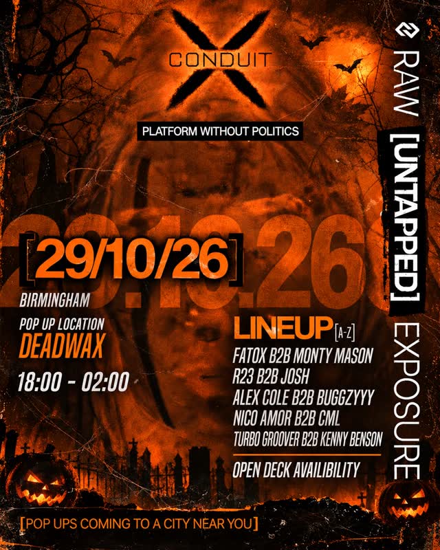 CONDUIT RETURNS THURSDAY 29TH