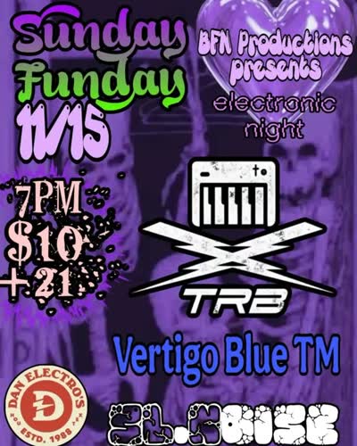 Sunday Funday Series: Electronic Night & The End of The Year Punk Party