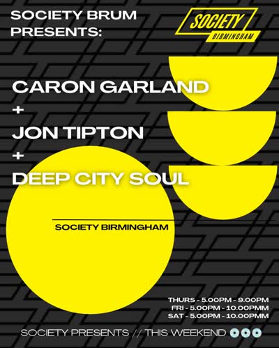SOCIETY PRESENTS // THIS WEEKEND