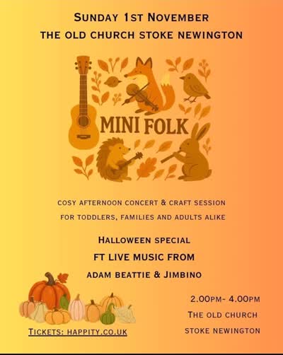 Mini Folk: Cosy Afternoon Concert & Craft Session - Halloween Special