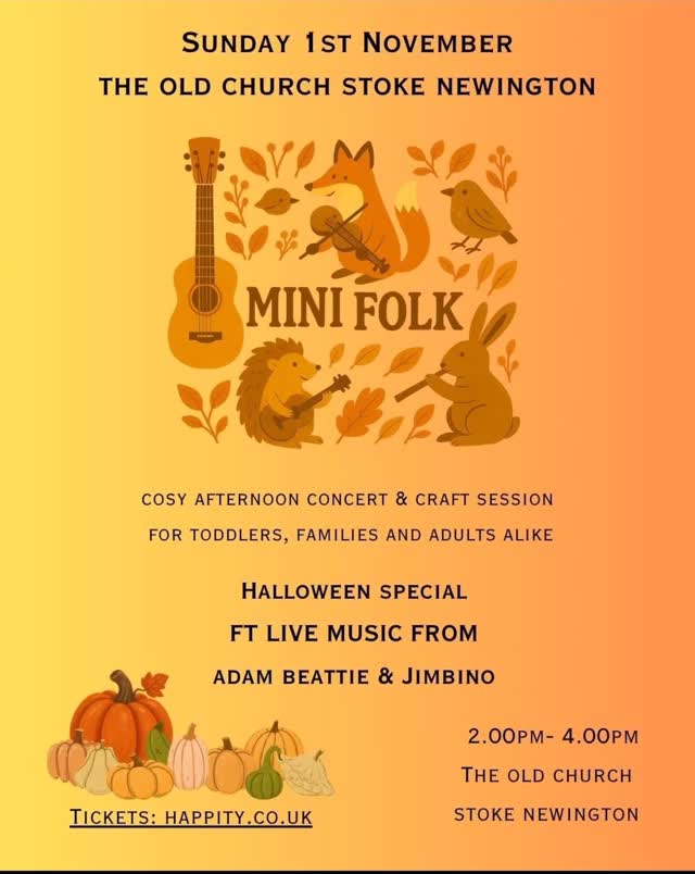 Mini Folk: Cosy Afternoon Concert & Craft Session - Halloween Special