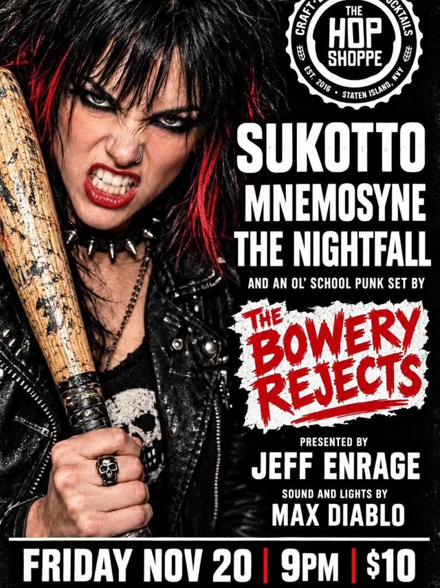 Sukotto / Mnemosyne / The Nightfall / The Bowery Rejects