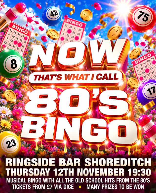 Now That's What I Call 80's Bingo