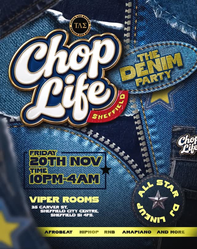 CHOP LIFE - Denim-themed party in Sheffield