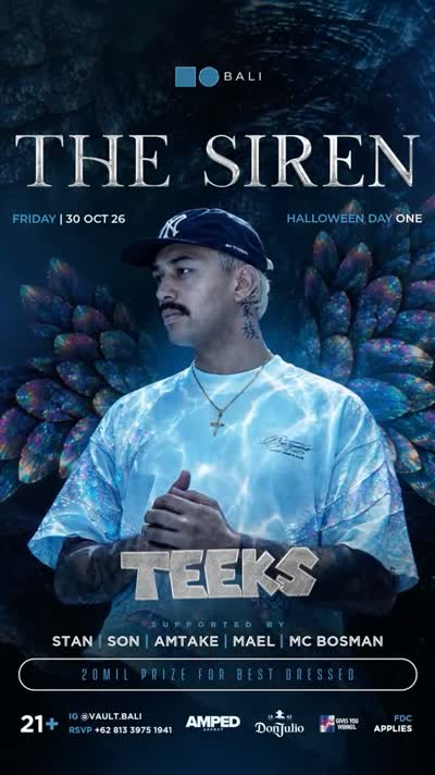 THE SIREN: HALLOWEEN DAY ONE | TEEKS LIVE AT VAULT BALI