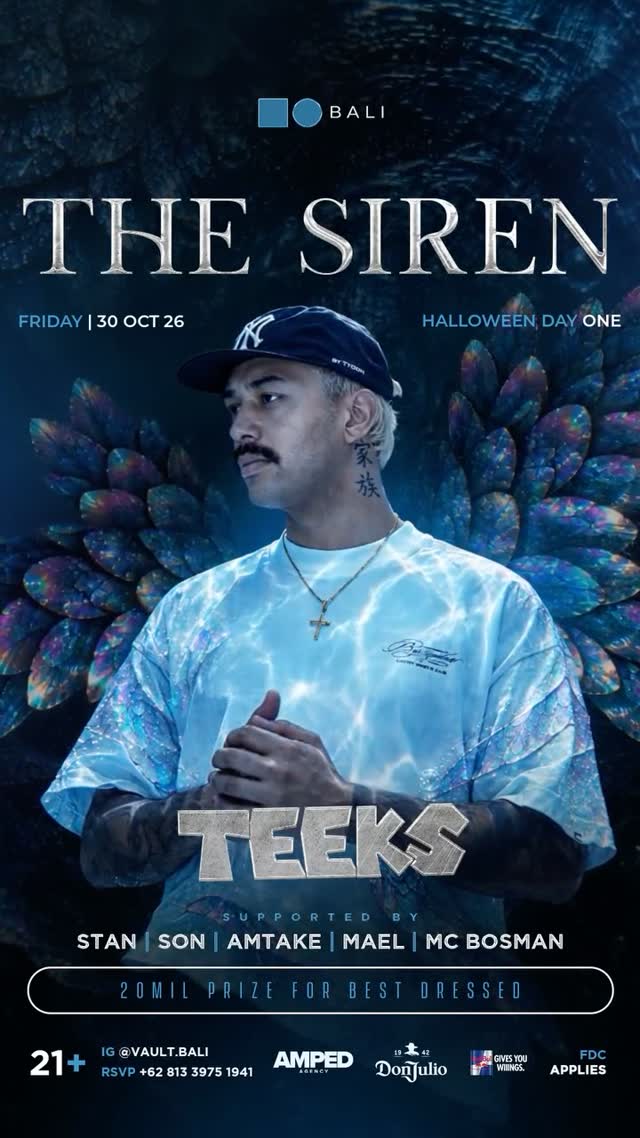 THE SIREN: HALLOWEEN DAY ONE | TEEKS LIVE AT VAULT BALI