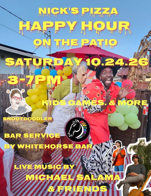 Nick's Pizza Happy Hour on the Patio