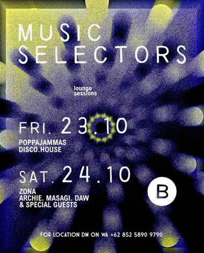 Music selectors and late-night lounge sessions THIS WEEKEND @boliche.bali
