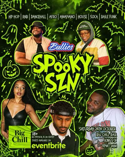 SPOOKY SZN IS CALLING - UNRULY BULLIES ENERGY at Big Chill